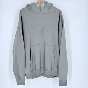 Taylor Swift TTPD Gray Embossed Hoodie